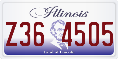 IL license plate Z364505