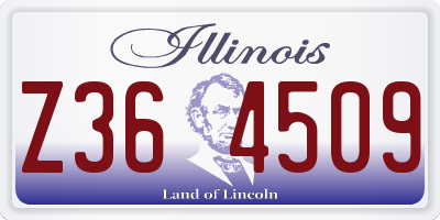 IL license plate Z364509