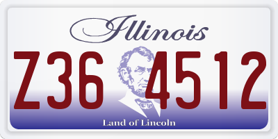 IL license plate Z364512
