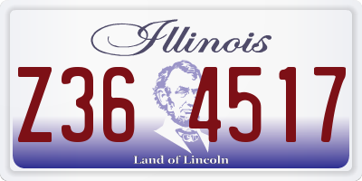 IL license plate Z364517