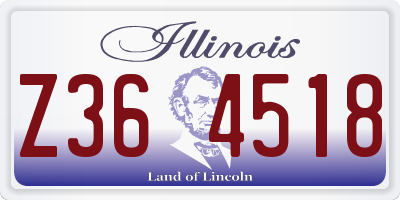 IL license plate Z364518