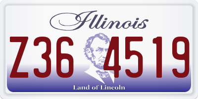 IL license plate Z364519