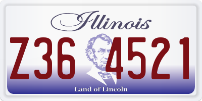 IL license plate Z364521