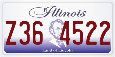 IL license plate Z364522