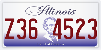 IL license plate Z364523