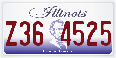 IL license plate Z364525