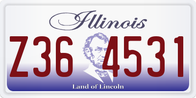 IL license plate Z364531