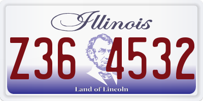 IL license plate Z364532