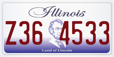 IL license plate Z364533