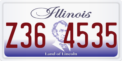 IL license plate Z364535