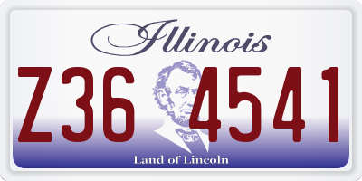 IL license plate Z364541