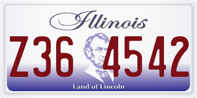 IL license plate Z364542