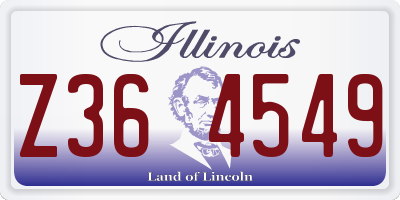 IL license plate Z364549