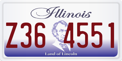 IL license plate Z364551