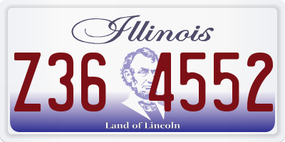 IL license plate Z364552