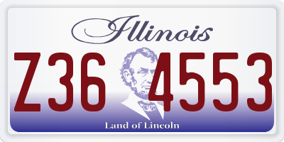 IL license plate Z364553