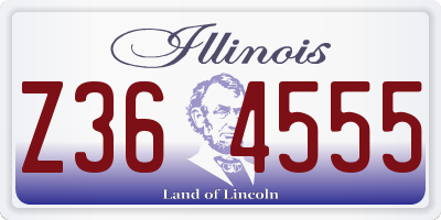 IL license plate Z364555