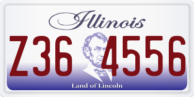 IL license plate Z364556