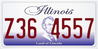 IL license plate Z364557