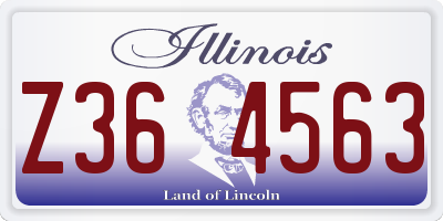 IL license plate Z364563