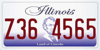 IL license plate Z364565