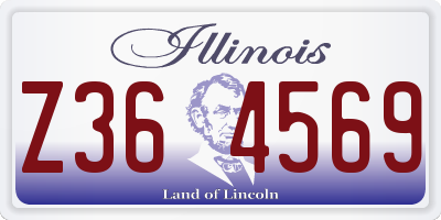 IL license plate Z364569