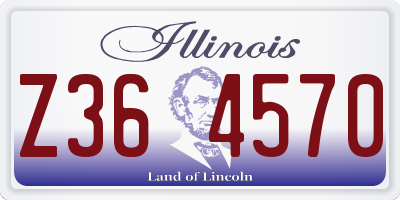 IL license plate Z364570