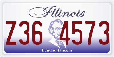 IL license plate Z364573
