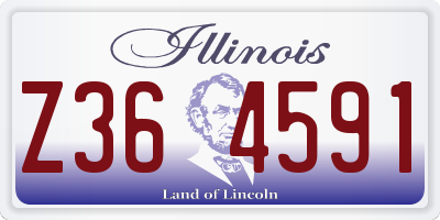 IL license plate Z364591