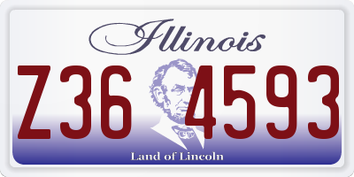 IL license plate Z364593