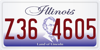 IL license plate Z364605