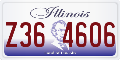 IL license plate Z364606