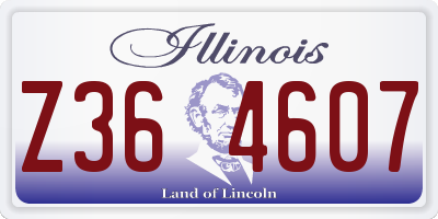 IL license plate Z364607