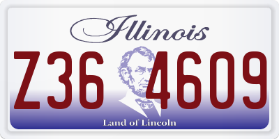 IL license plate Z364609