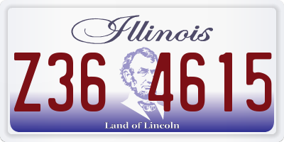 IL license plate Z364615