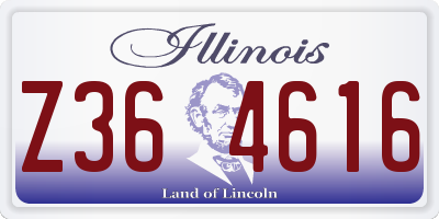 IL license plate Z364616
