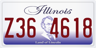 IL license plate Z364618