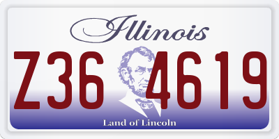IL license plate Z364619