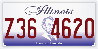 IL license plate Z364620