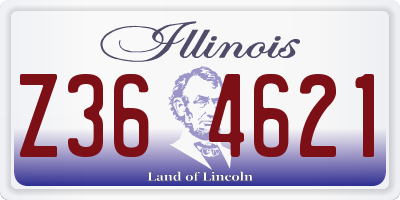 IL license plate Z364621