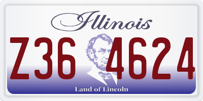 IL license plate Z364624