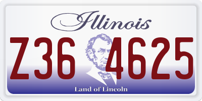IL license plate Z364625