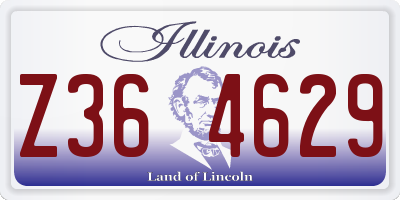 IL license plate Z364629