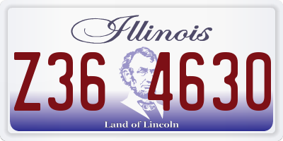 IL license plate Z364630