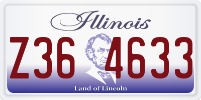 IL license plate Z364633