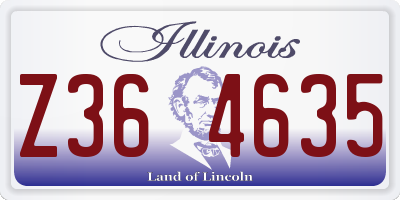 IL license plate Z364635