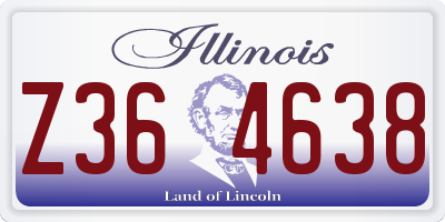 IL license plate Z364638