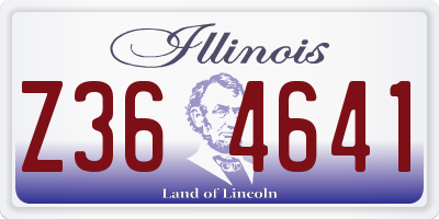 IL license plate Z364641