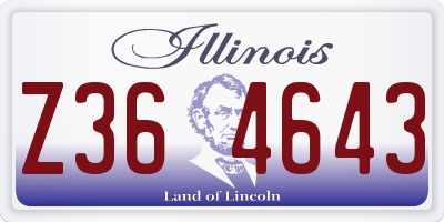 IL license plate Z364643
