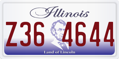 IL license plate Z364644